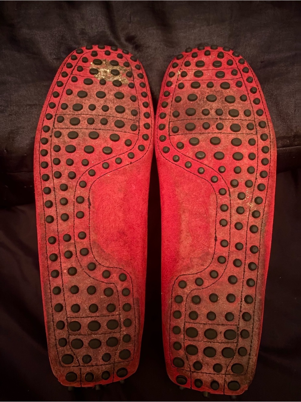 Tod’s for Ferrari GomminoRed Suede Driving LoafersTalla US 9 - Made in Italy - Picture 6 of 6